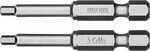 KRAFTOOL X-Drive Hex 3, 50 мм, 2 шт, торсионные биты (26127-3-50-2)