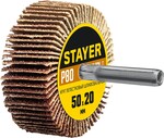 STAYER d 50 x 20 мм, P80, на шпильке d 6 мм, круг шлифовальный лепестковый (36607-080)
