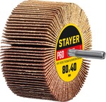 STAYER d 80 x 40 мм, P60, на шпильке d 6 мм, круг шлифовальный лепестковый (36609-060)