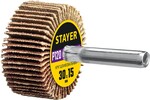 STAYER d 30 x 15 мм, P120, на шпильке d 6 мм, круг шлифовальный лепестковый (36606-120)