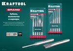 KRAFTOOL Grand-5, 5 предметов, набор зубил и кернеров (21075-H5)