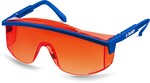 ЗУБР ПРОТОН, открытого типа, красные, линза увеличенного размера, защитные очки, Профессионал (110483)