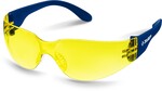 ЗУБР БАРЬЕР, открытого типа, жёлтые, облегчённые, линза устойчивая к царапинам и запотеванию, защитные очки, Профессионал (110488)