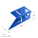 ЗУБР 3D, 7-в-1, угольник многофункциональный, Профессионал (34399)