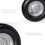 GRINDA WP-20, пневматическое колесо для тачки, диаметр 380 мм, PROLine (422409)