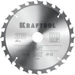 KRAFTOOL Fast, 210 х 30 мм, 24Т, пильный диск по дереву (36950-210-30)
