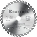 KRAFTOOL Precision, 160 х 20 мм, 36Т, пильный диск по дереву (36952-160-20)