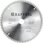 KRAFTOOL Multi Material, 254 х 30 мм, 80Т, пильный диск по алюминию (36953-254-30)