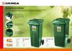 GRINDA МК-120, 120 л, 550 х 480 х 997 мм, мусорный контейнер (3840-12)