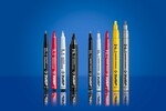 ЗУБР МП-100, 1 мм, заостренный, красный, перманентный маркер, Профессионал (06320-3)