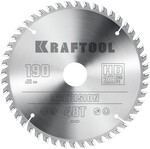 KRAFTOOL Precision, 190 х 30 мм, 48Т, пильный диск по дереву (36952-190-30)