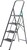 СИБИН 4 ступени, 95 см, c широкими обрезиненными ступенями, стальная стремянка (38807-04)