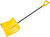 Лопата для уборки снега "Гардения Монблан" пластиковая, стеклопластиковый черенок 500x375х1340 мм Инструм-Агро 