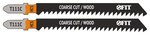 Полотна по дереву, HCS, разведенные, фрезерованные зубья, 100/74/3 мм (Т111С), 2 шт. FIT FINCH INDUSTRIAL TOOLS 
