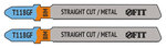 Полотна по металлу, Bimetal, фрезерованные, волнистые зубья, 76/51/0,8 мм (T118GF), 2 шт. FIT FINCH INDUSTRIAL TOOLS 