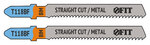 Полотна по металлу, Bimetal, фрезерованные, волнистые зубья, 76/51/2 мм (T118BF), 2 шт. FIT FINCH INDUSTRIAL TOOLS 
