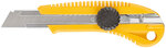 Нож технический 18 мм усиленный пластиковый, вращ прижим FIT FINCH INDUSTRIAL TOOLS 