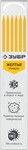ЗУБР желтые, d 2,8 мм, HB, 6 шт грифели для автоматического карандаша (06313-5)