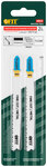 Полотна по алюминию и цвет.мет, HSS, фрезерованные зубья, 100/74 мм, переменный шаг (T123XF), 2 шт. FIT FINCH INDUSTRIAL TOOLS 