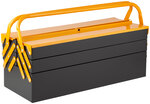 Ящик для инструмента металлический с 4-мя раздвижными отделениями  530х200х200 мм FIT FINCH INDUSTRIAL TOOLS 