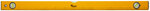 Уровень "Лайт", 3 глазка, желтый корпус, шкала  800 мм KУРС 