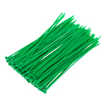 Хомуты, 200 x 3.6 мм, пластиковые, зеленые, 100 шт Сибртех