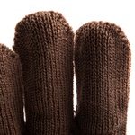 Перчатки трикотажные, акрил, коричневый, оверлок Россия Сибртех