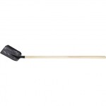 Лопата совковая, 230х280х1400 мм, ребра жесткости, деревянный черенок, Россия - 