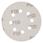 Круг абразивный на ворсовой подложке под "липучку", перфорированный, P 120, 125 мм, 5 шт Matrix