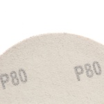 Круг абразивный на ворсовой подложке под "липучку", P 80, 125 мм, 10 шт Сибртех