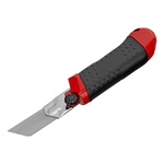 Нож, 25 мм, выдвижное лезвие, усиленная металлическая направляющая, металлическая обрезиненная рукоятка Matrix