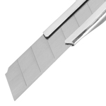 Нож, 18 мм, выдвижное лезвие металлическая направляющая, эргономичная двухкомпонентная рукоятка Matrix