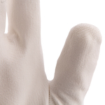 Перчатки трикотажные с белым полиуретановым покрытием, размер L, 15 класс вязки Сибртех