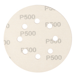 Круг абразивный на ворсовой подложке под "липучку", перфорированный, P 500, 125 мм, 5 шт Сибртех