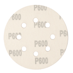 Круг абразивный на ворсовой подложке под "липучку", перфорированный, P 600, 125 мм, 5 шт Сибртех