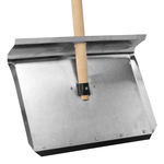 Лопата для уборки снега тротуарная, алюминиевая,500х400х1420мм, деревянный черенок, Россия Сибртех