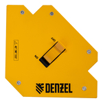 Фиксатор магнитный отключаемый для сварочных работ усилие 55 LB, 45х90х135 град. Denzel