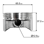 Поршень DDE Ø65×38мм, без колец T6, шт