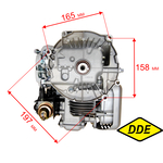 Двигатель бензиновый DDE 3.5лс, NP150  (ZONGSHEN) вертикальный коленвал, шт