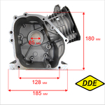 Цилиндр (блок двигателя) DDE 168F для инверторных генераторов, 196 см.куб, шт