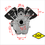 Цилиндр блок двигателя DDE LC2P82F для трактора TR 106-300, шт