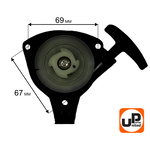 Стартер ручной UNITED PARTS для триммеров 26 куб.см., крепление 3 винта, шт