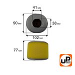 Фильтр воздушный UNITED PARTS для 173/177F, GX240/GX270  (овальный), шт