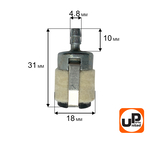 Фильтр топливный UNITED PARTS для бензопил 25-52 куб.см. ф18 мм, шт