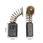 Щетка графитовая UNITED PARTS для MAKITA СВ-411 (аналог 191940-4)  6х9х12мм, пар