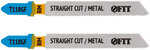 Полотна по металлу, Bimetal, фрезерованные, волнистые зубья, 76/51/0,8 мм (T118GF), 2 шт. FIT FINCH INDUSTRIAL TOOLS 